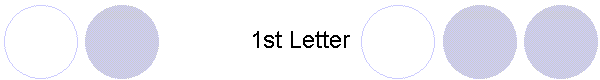 1st Letter